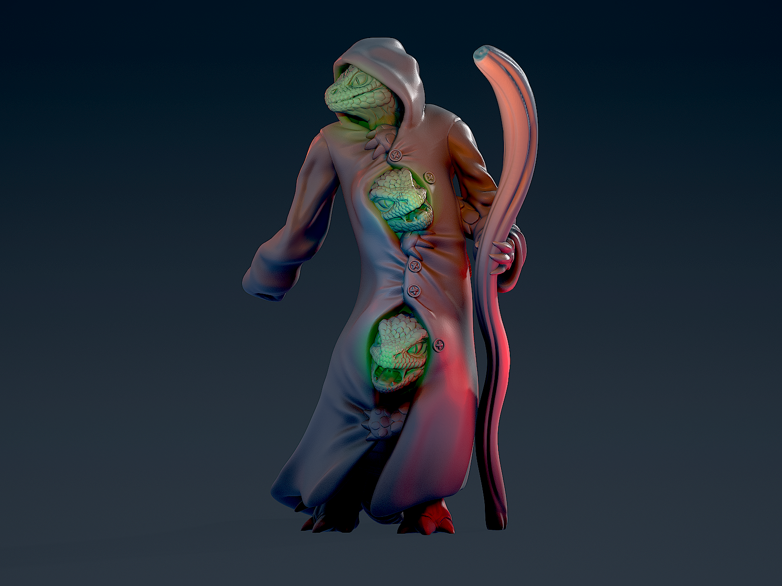 Lizards in trenchcoat